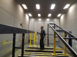 All Steel’s coating facility has the ability to provide high quality priming, painting and coating services to our customer’s structures up to 16’H x 20’W x 50’L and weighting up to 80,000lbs.